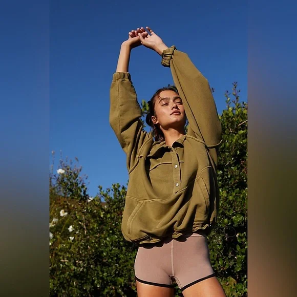 FP Movement by Free People Stash it Sweat Sweatshirt Pullover Medium New - Picture 6 of 13